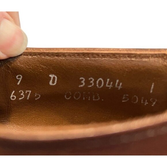 Allen Edmonds Boulevard Brown Leather Full Brogue Wingtip Oxford Shoes Mens 9 D main image 16